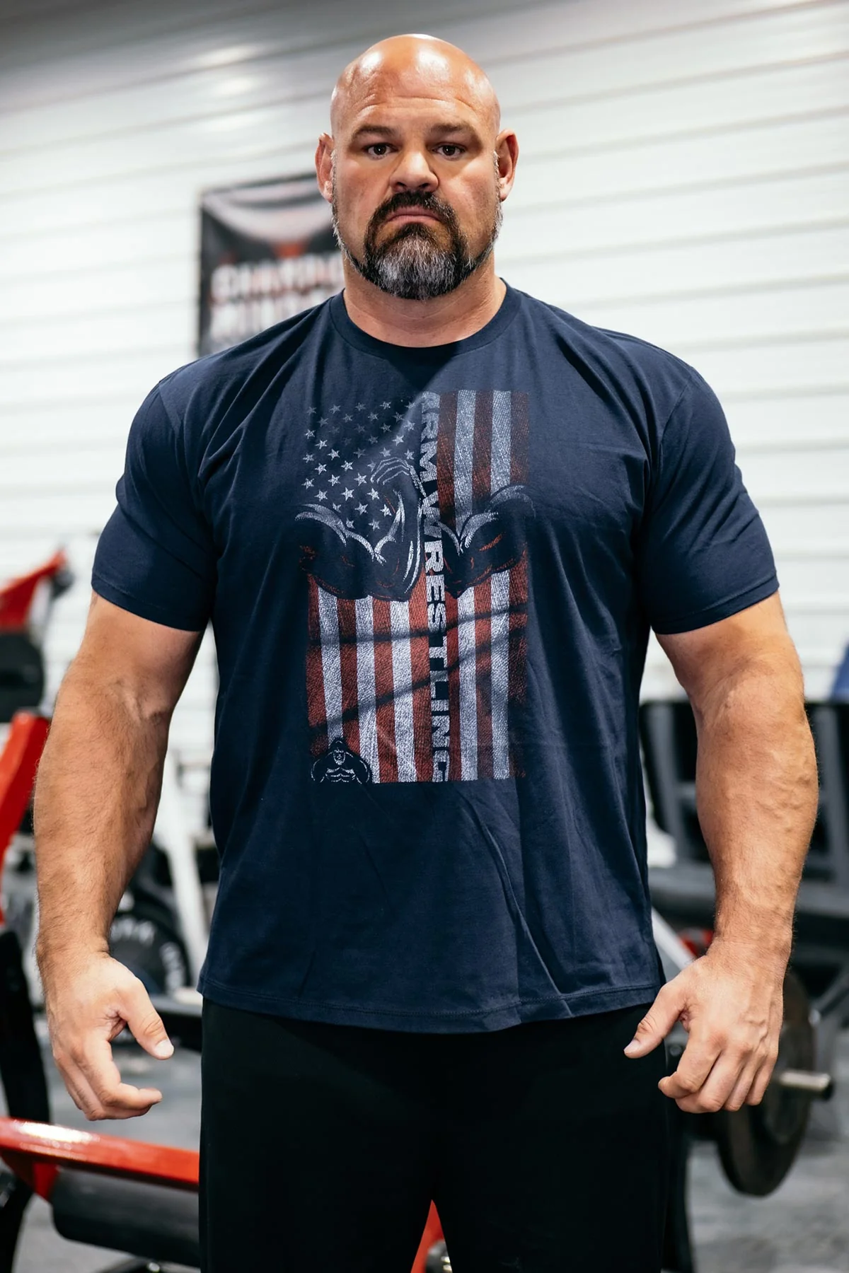ARM WRESTLING FLAG T-SHIRT BY BRIAN SHAW - Image 3