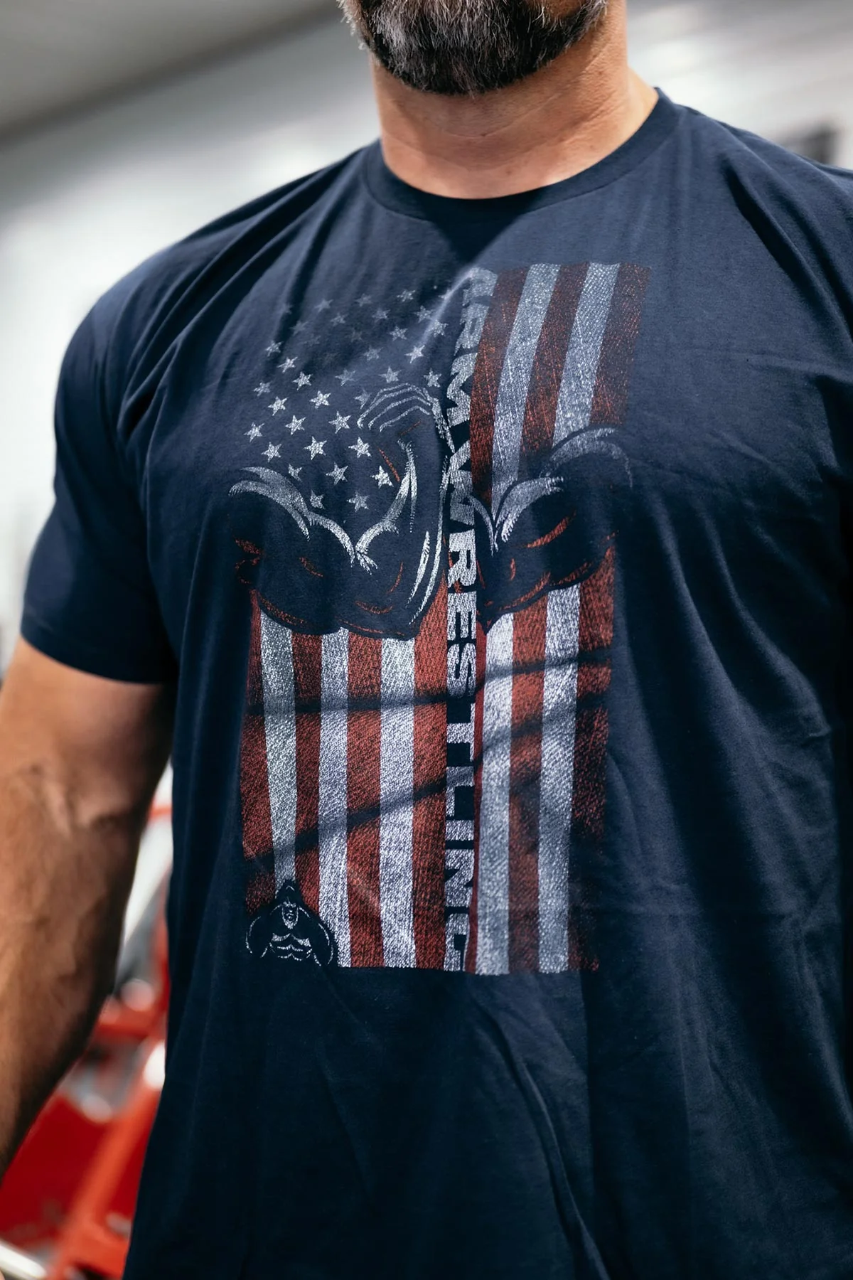 ARM WRESTLING FLAG T-SHIRT BY BRIAN SHAW - Image 4