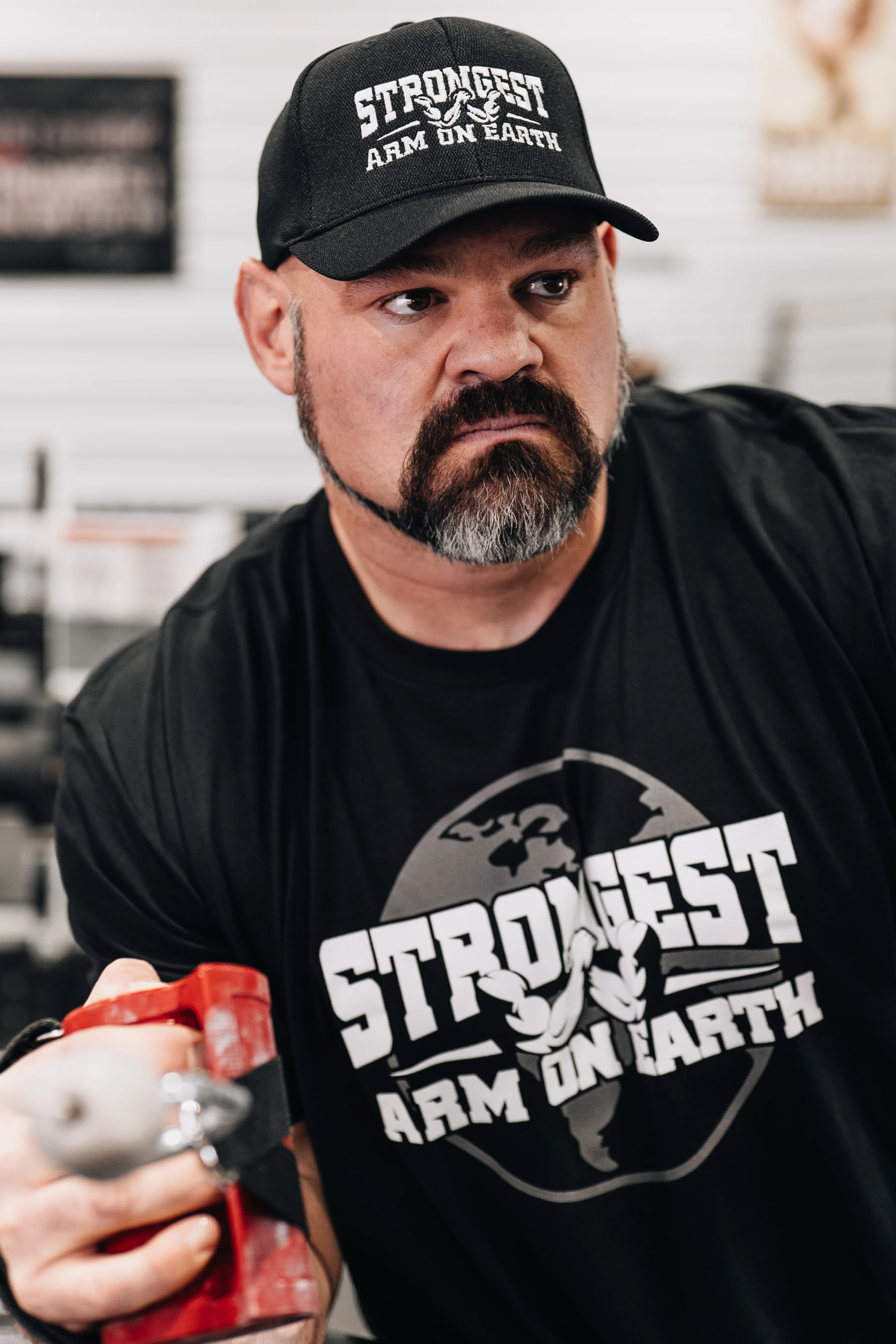 STRONGEST ARM ON EARTH T-SHIRT - Image 3